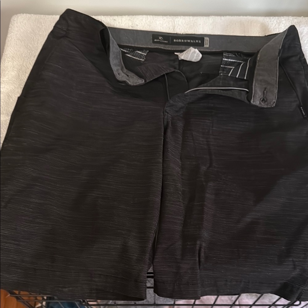 Rip Curl Black Flat Front Shorts